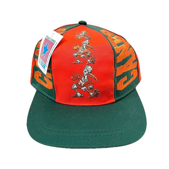 Miami Hurricanes Vintage 1992 SnapBack NCAA OSFM Adjustable Hat - Picture 6 of 6